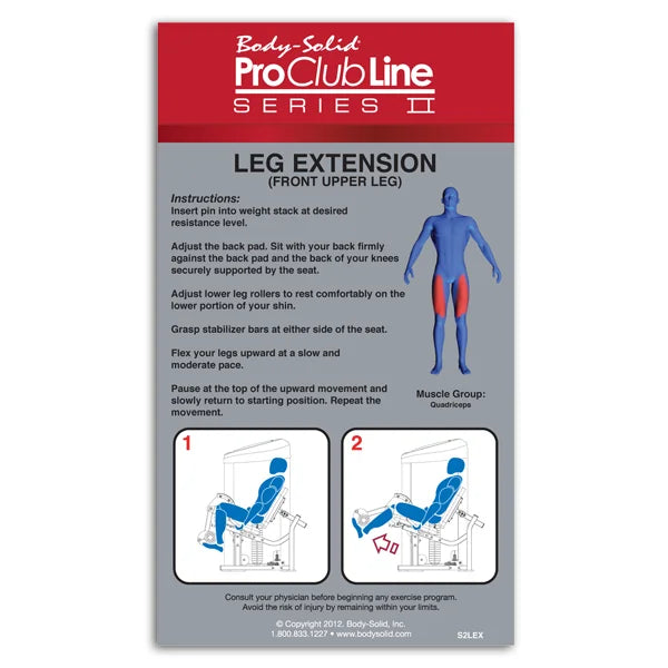 Body-Solid Series II Leg Extension – Effizientes Beintraining auf höchstem Niveau