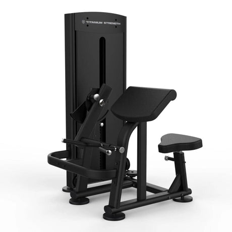 Titanium Strength Selectorised Dual Biceps Curl and Triceps Extension Black Series Titanium Strength
