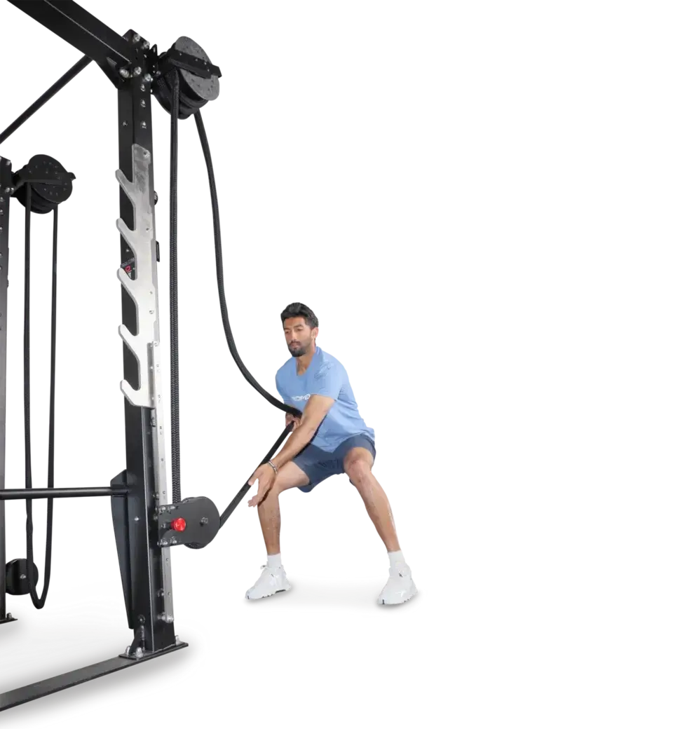 Fitness Rig für Seiltraining
