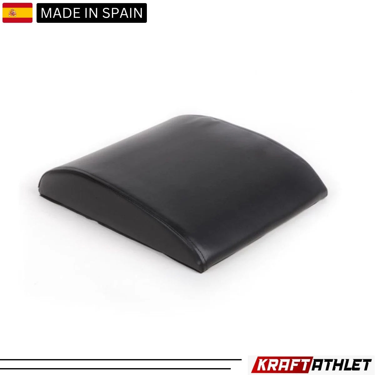 "Elina Pilates AB Mat – Ergonomic black mat designed for abdominal support during core workouts."
