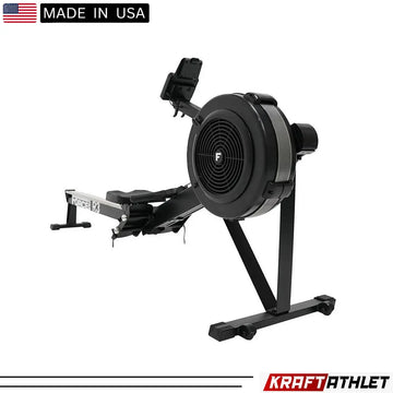 Force USA R3 Commercial Air Rower with ergonomic handles and performance monitor.​

