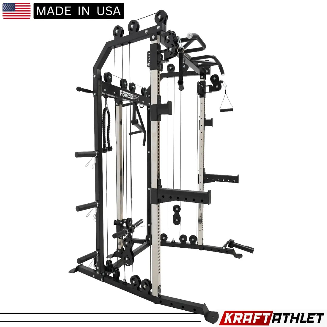 Force USA G1 All-In-One Trainer V2 with multi-grip pull-up station and cable system