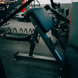 "Professional Scott Preacher Curl Bench for isolated biceps training."

