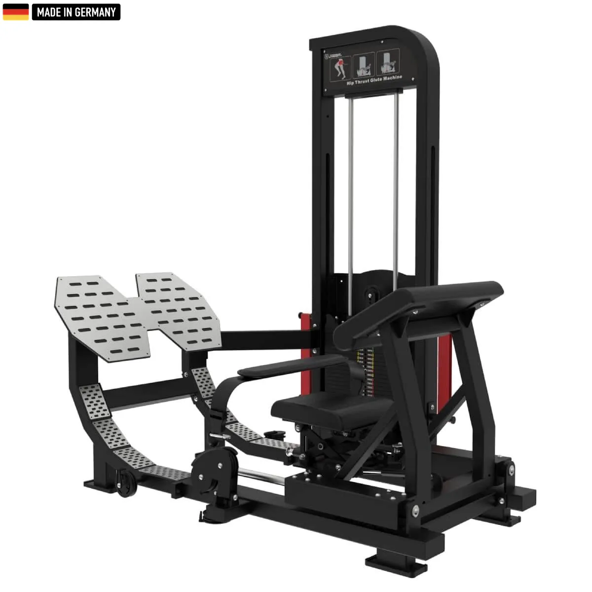 Titanium Strength Selectorized Hip Thrust Machine – Premium gym equipment designed for glute and lower-body strengthening.

