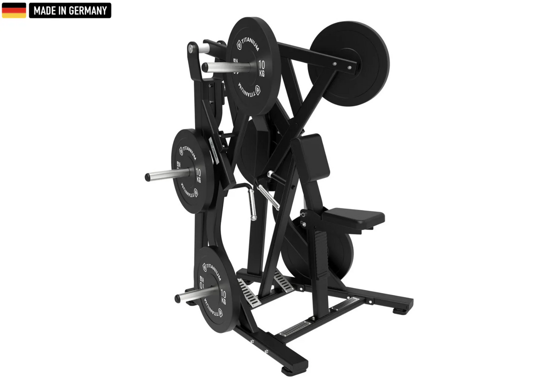 Elite Series Low Row machine by Titanium Strength, featuring adjustable settings and sturdy construction