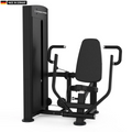 Titanium Strength Black Series Vertical Chest Press Machine with adjustable backrest and dual-position grips