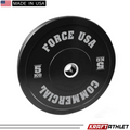 Force USA Ultimate Training Bumper Plate 5kg – black weight plate with white lettering, 450mm diameter.
