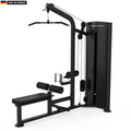 Titanium Strength Black Series Lat Pulldown and Seated Row Machine in a professional gym setting.