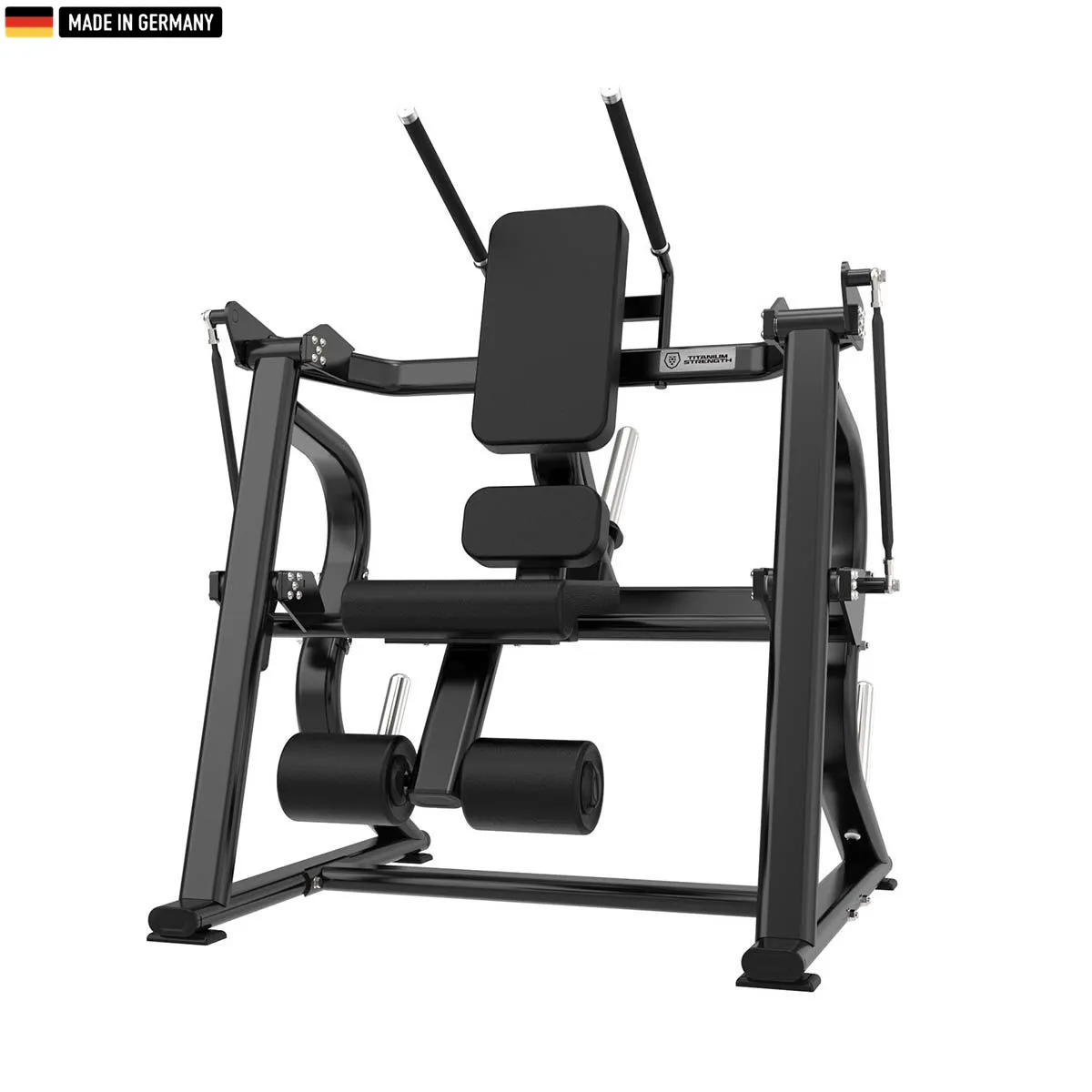 "Professional Titanium Strength Abdominal Crunch Machine designed for gym & home use, featuring adjustable resistance for effective core workouts."


