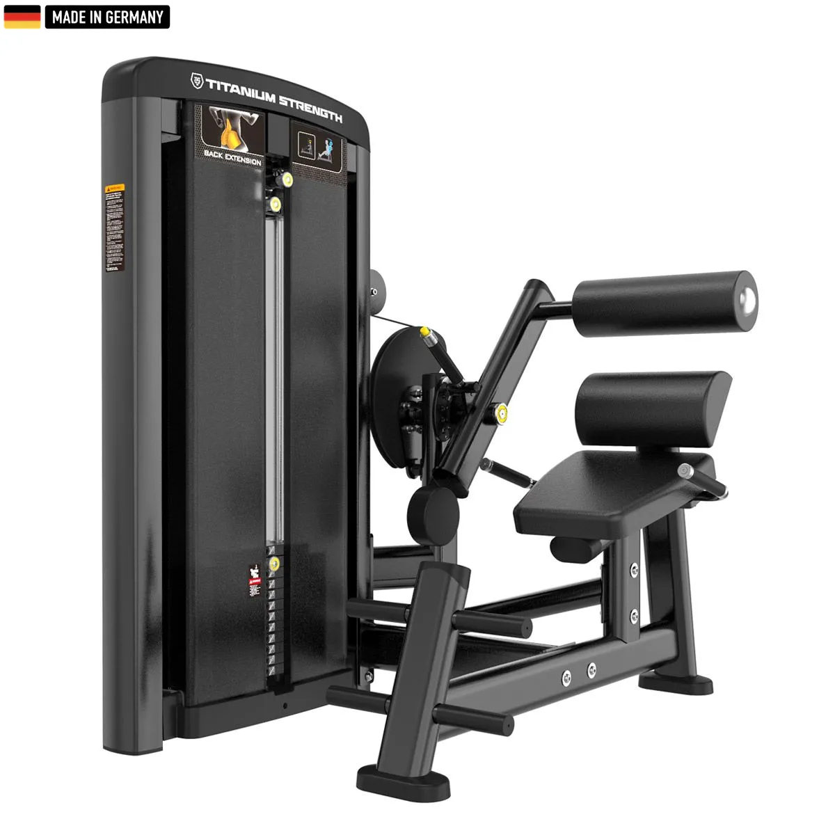 Genesis Series Ruckenstreckung machine from Titanium Strength in a professional fitness environment.