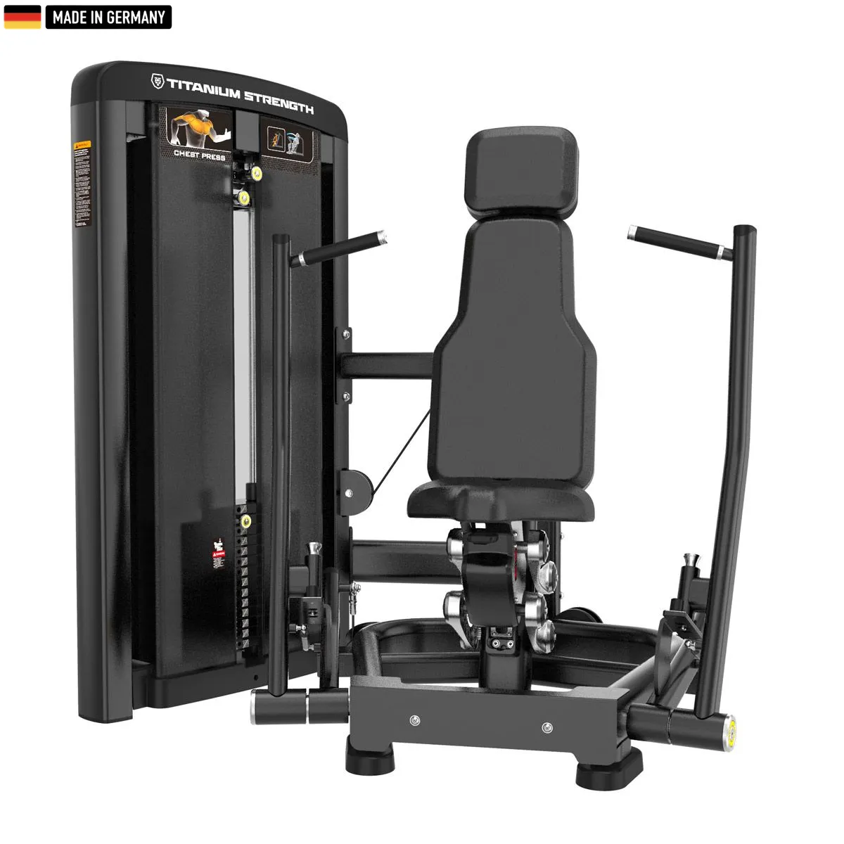 Titanium Strength Genesis Series Vertical Chest Press Machine with ergonomic design