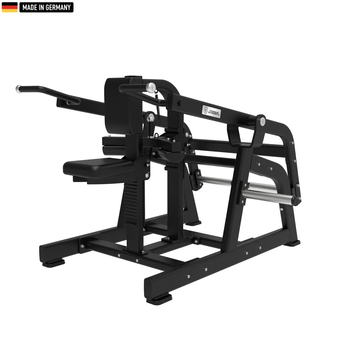 "Titanium Strength Elite Series Seated Dip Machine for triceps and upper body training."

