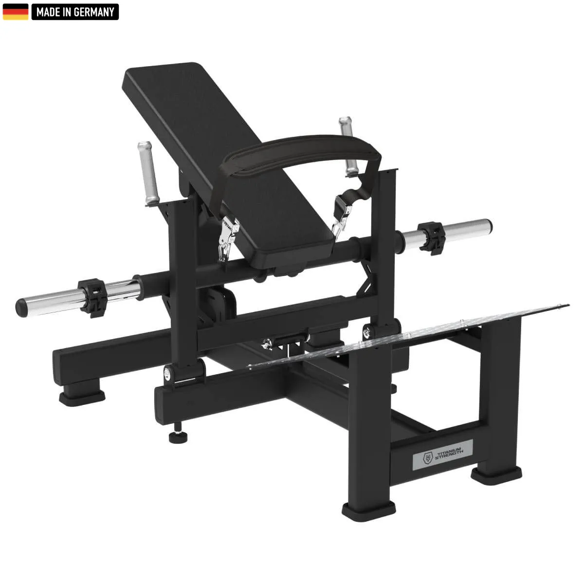 Titanium Strength Elite Series Hip Thrust Machine – Premium equipment for glute activation and lower-body strength.

