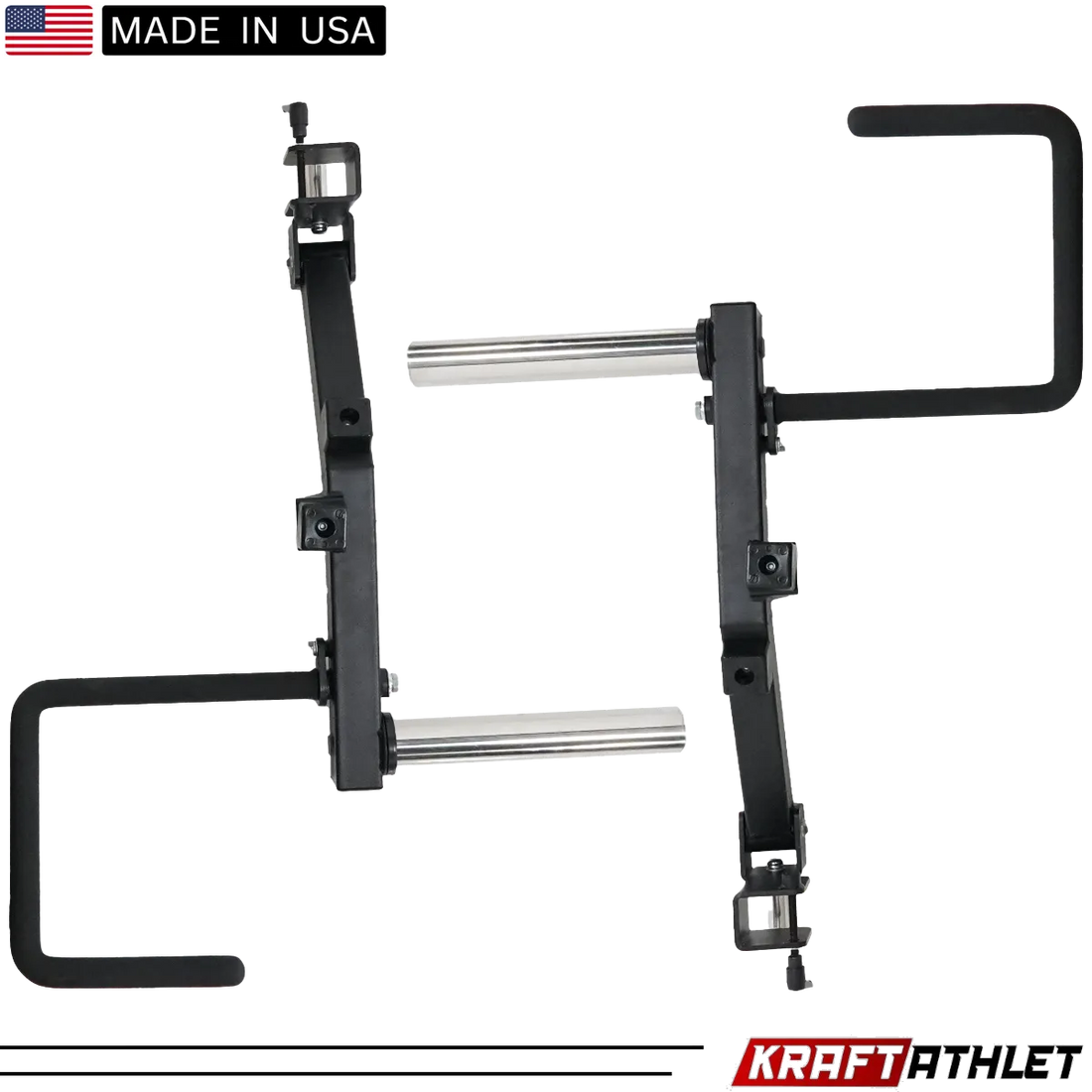 Force USA G9 and G12 Jammer Arms attached to the All-In-One Trainer, demonstrating bench press exercise.