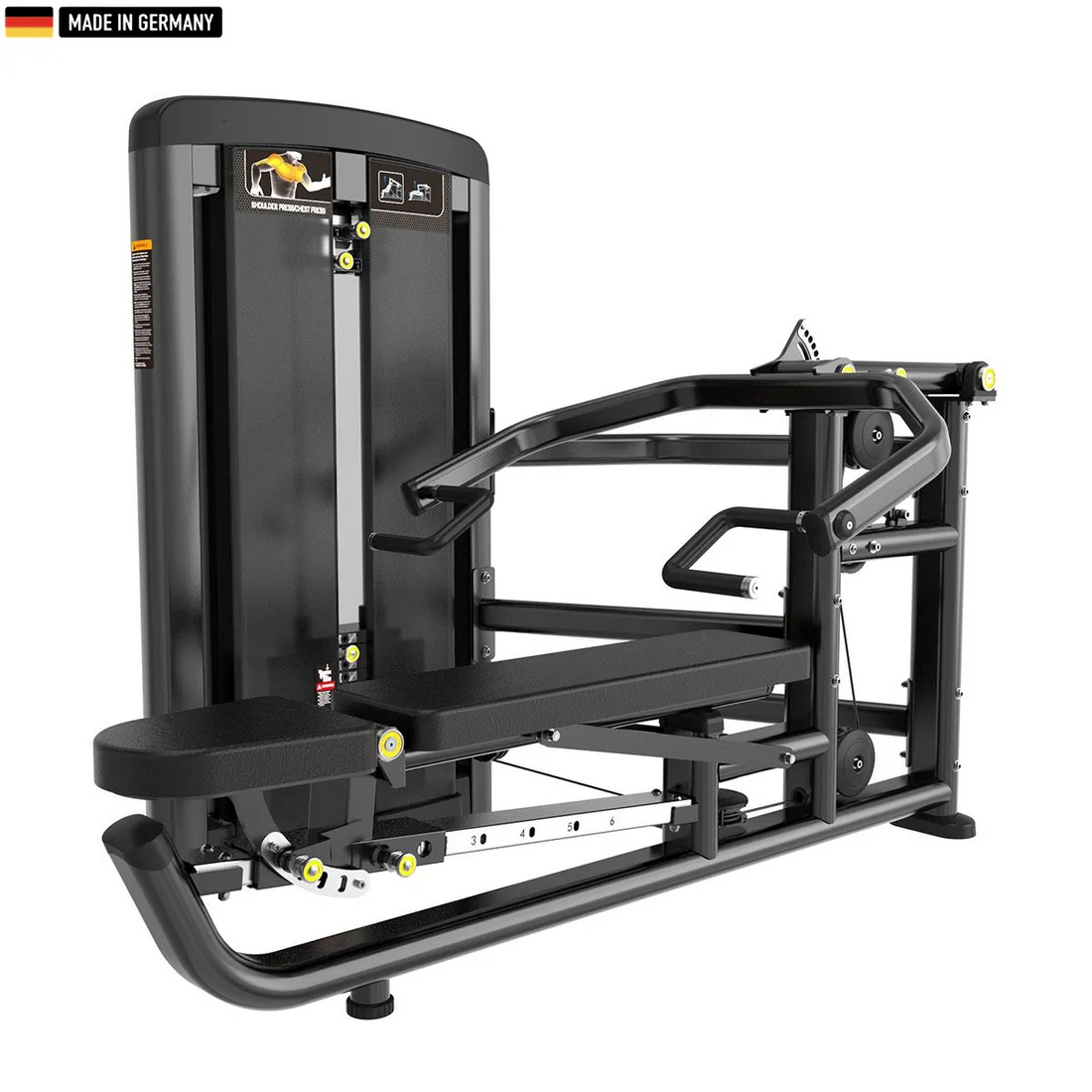 Selectorised Multipress 3 Funktionen machine for professional gym use.
