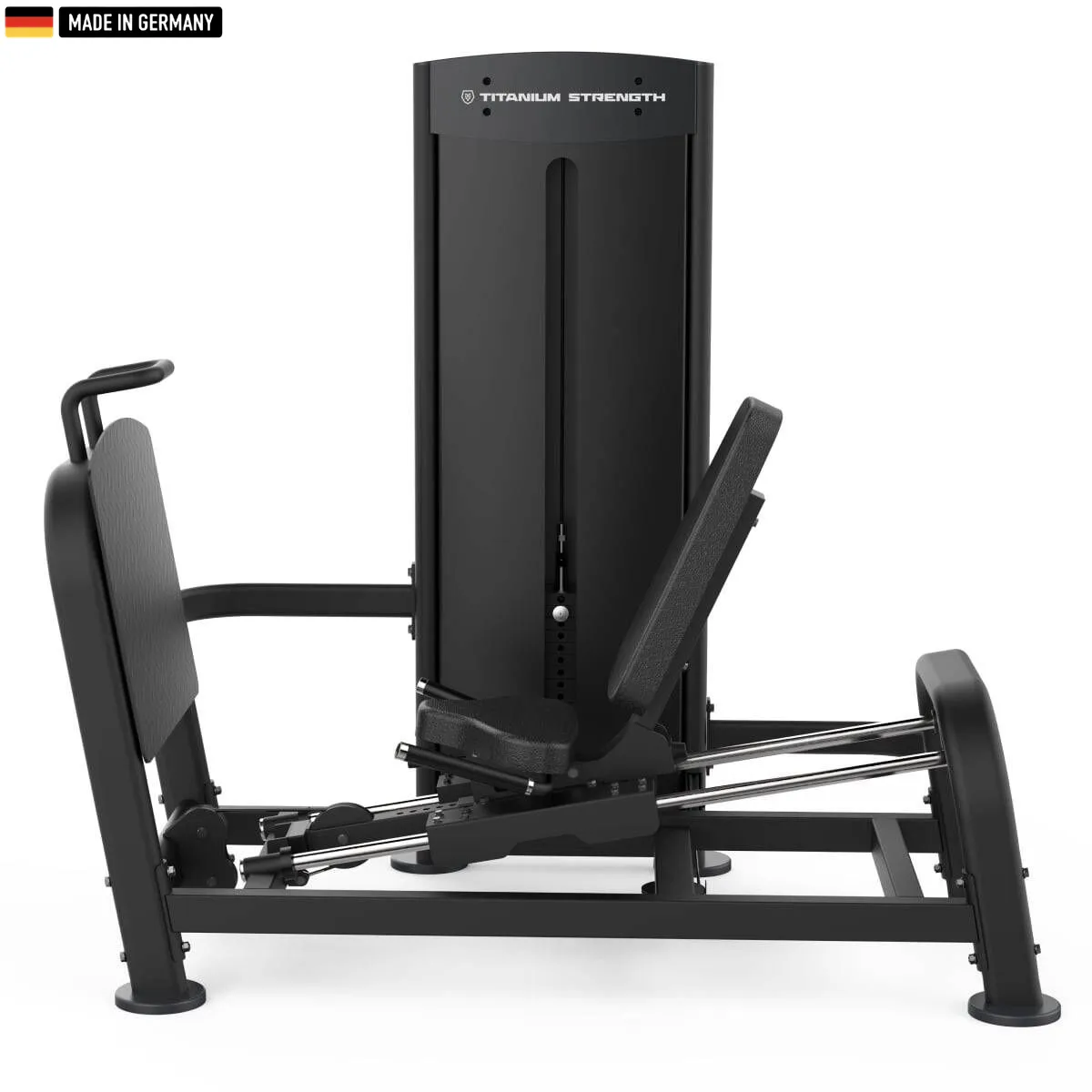 "Titanium Strength Selectorized Horizontal Leg Press Machine – premium lower body strength training equipment."

