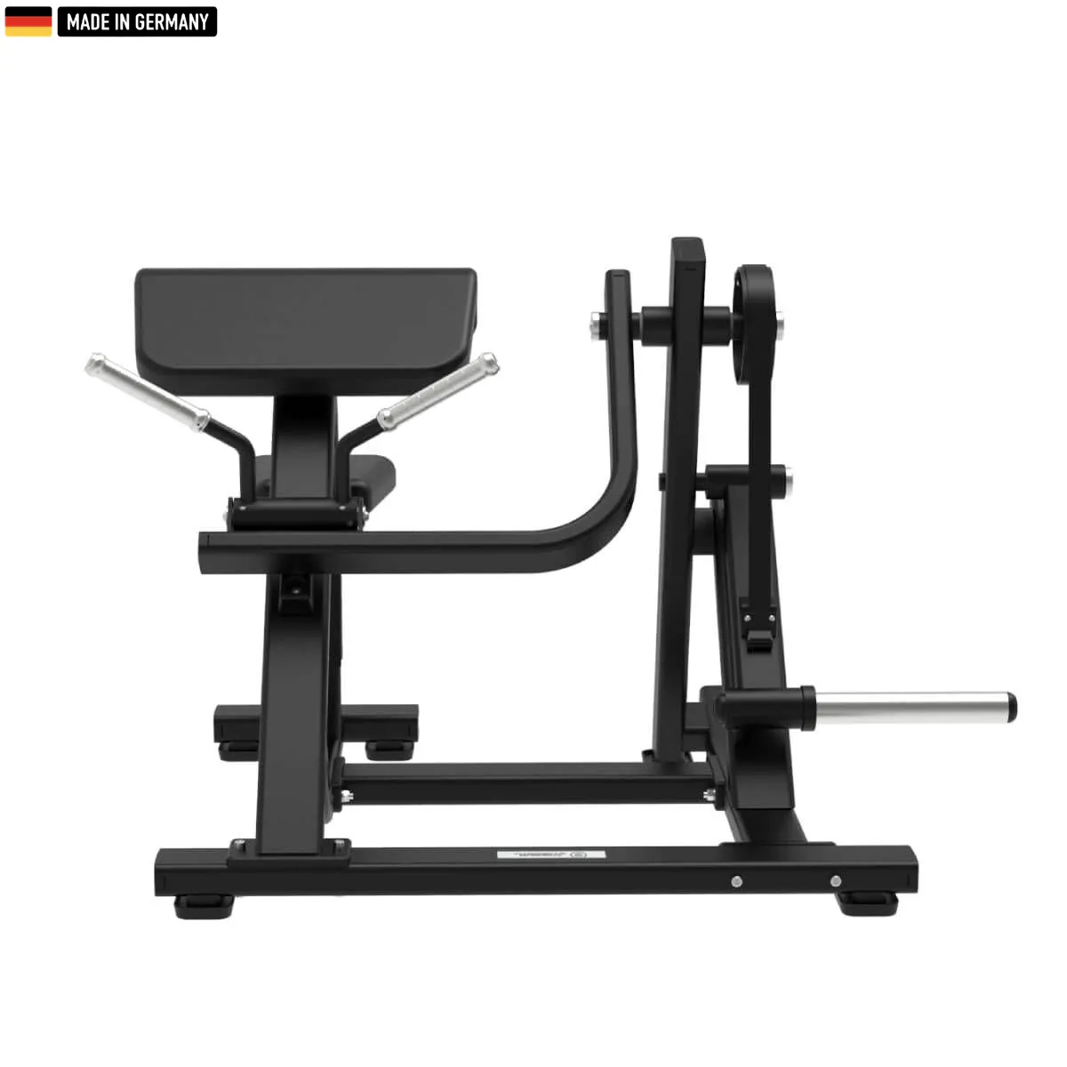 "Titanium Strength Elite Series Plate-Loaded Bicep Curl Machine for effective arm training."

