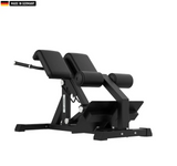 "Titanium Strength Hyperextension Roman Chair for lower back training."

