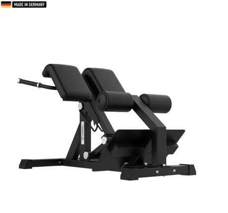 "Titanium Strength Hyperextension Roman Chair for lower back training."

