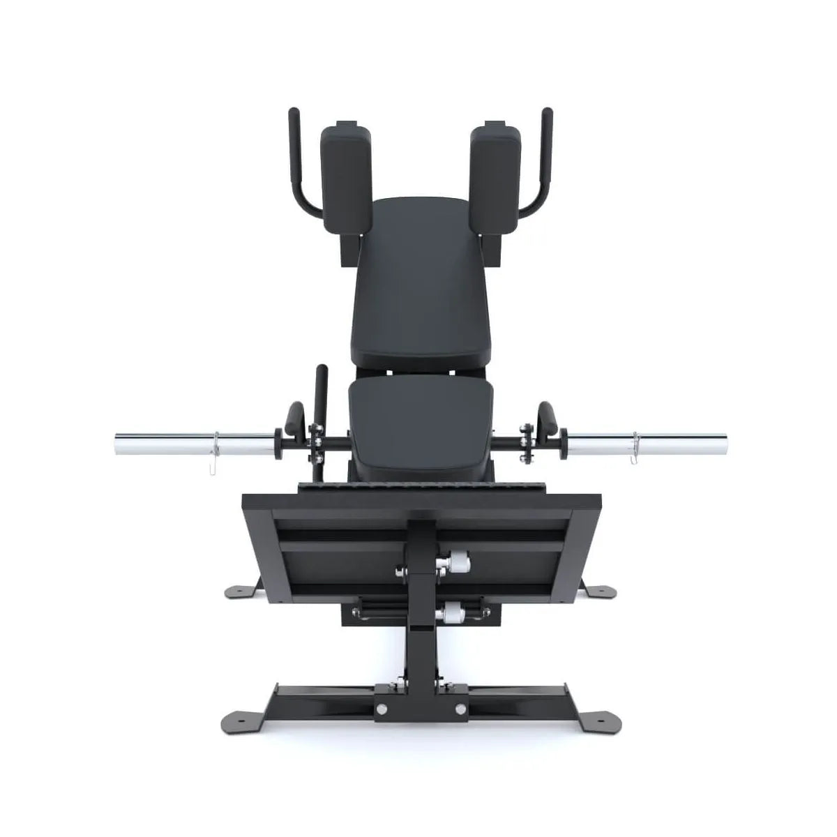 Force USA Compact Leg Press & Hack Squat V3 with adjustable footplate and ergonomic shoulder pads.
