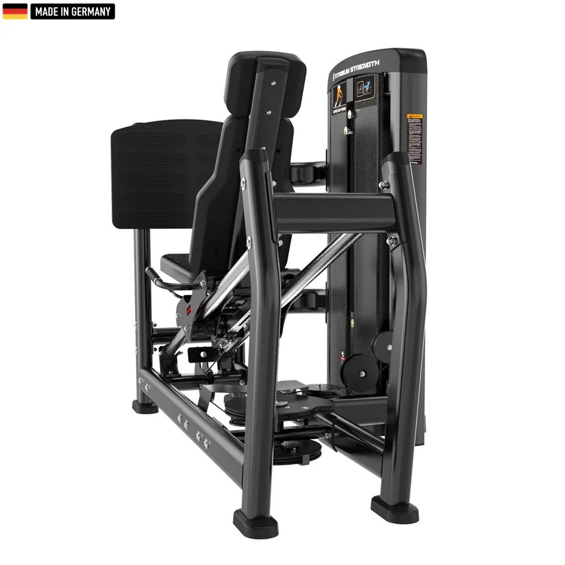 "Titanium Strength Genesis Series Selectorized Horizontal Leg Press – premium leg workout machine for gyms and home fitness."

