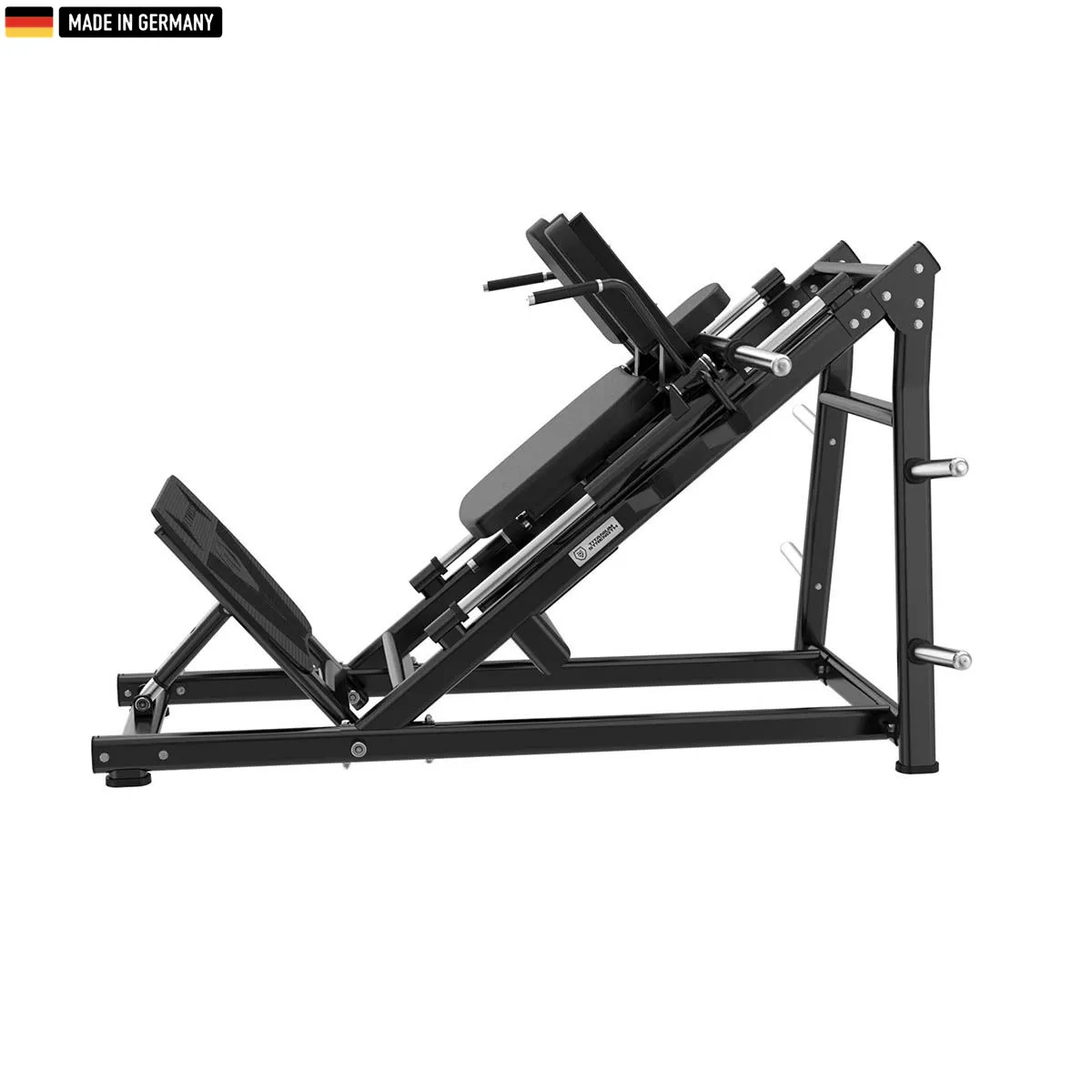 Titanium Strength Hack Squat Machine – Heavy-duty gym equipment for powerful leg workouts.

