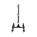 Force USA Bumper and Olympic Plate Rack – sturdy storage rack with transport wheels and chrome-plated brackets.
