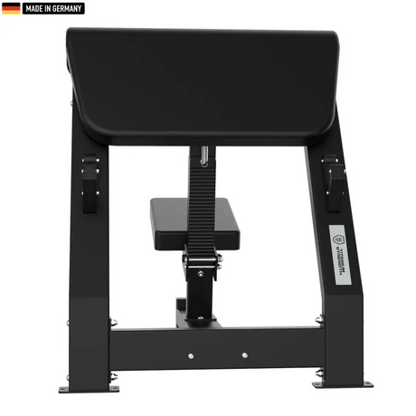 "Professional Scott Preacher Curl Bench for isolated biceps training."

