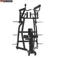 Titanium Strength Iso-Lateral Rowing Lat Pulldown machine with plate-loaded resistance for advanced back training