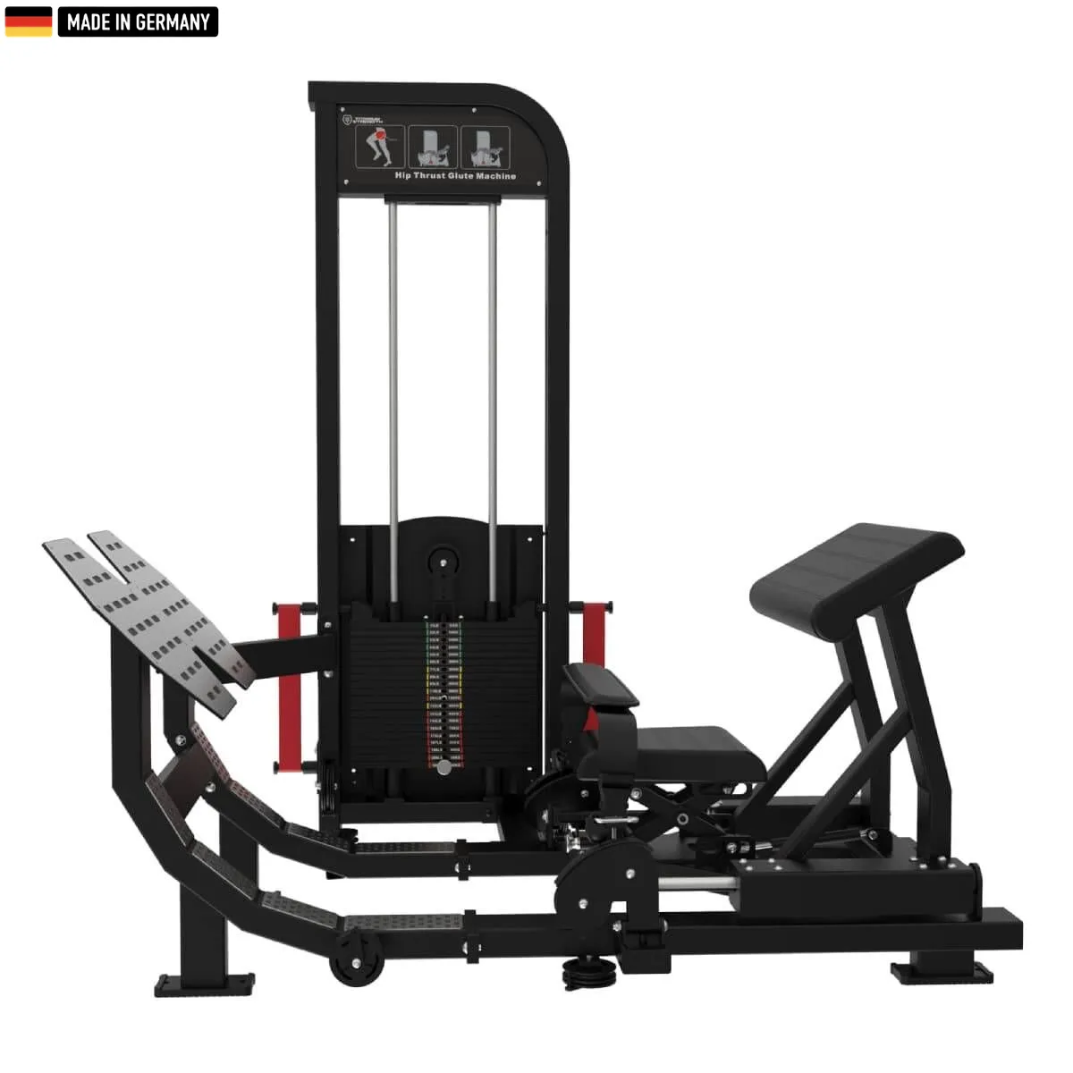 Titanium Strength Selectorized Hip Thrust Machine – Premium gym equipment designed for glute and lower-body strengthening.

