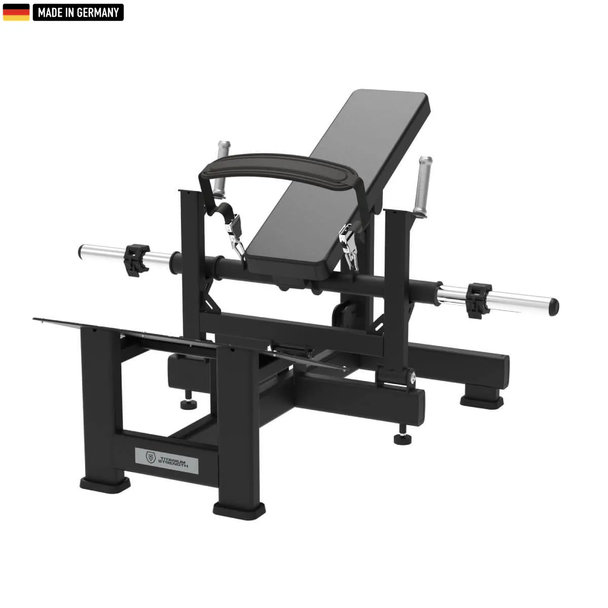 Titanium Strength Elite Series Hip Thrust Machine – Premium equipment for glute activation and lower-body strength.

