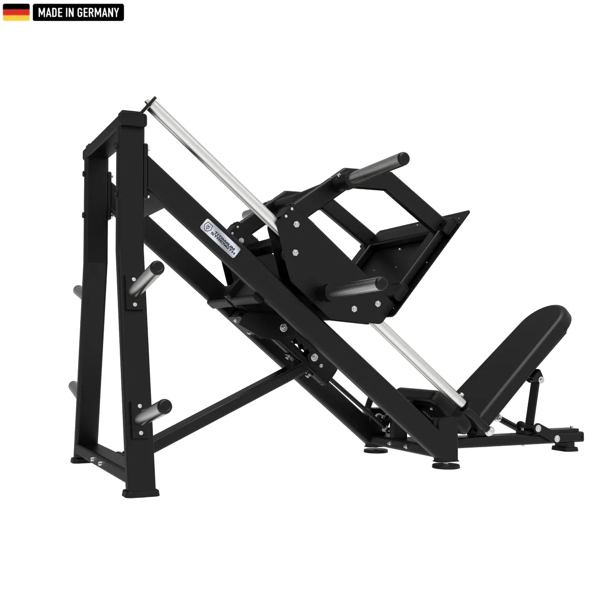 "Titanium Strength Elite Series 45-Degree Leg Press – premium gym equipment for lower body strength training."

