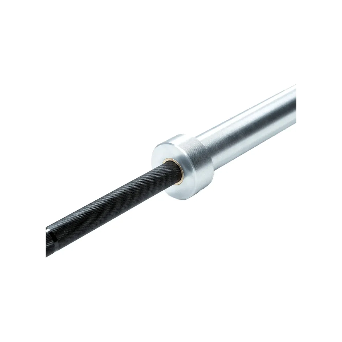 Force USA The Gunner Olympic Bar – 2.20m long, black barbell with silver sleeves and precise knurling.
