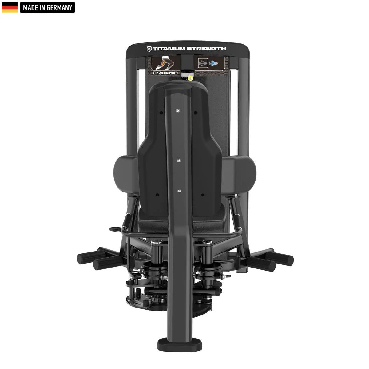 "Titanium Strength Genesis Series Selectorized Adductor Machine – premium gym equipment for inner thigh workouts."

