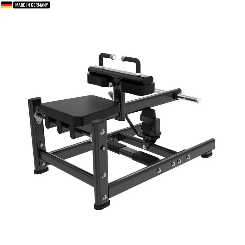 Titanium Strength Seated Calf Machine – Premium gym equipment for lower leg muscle training and calf raises.

