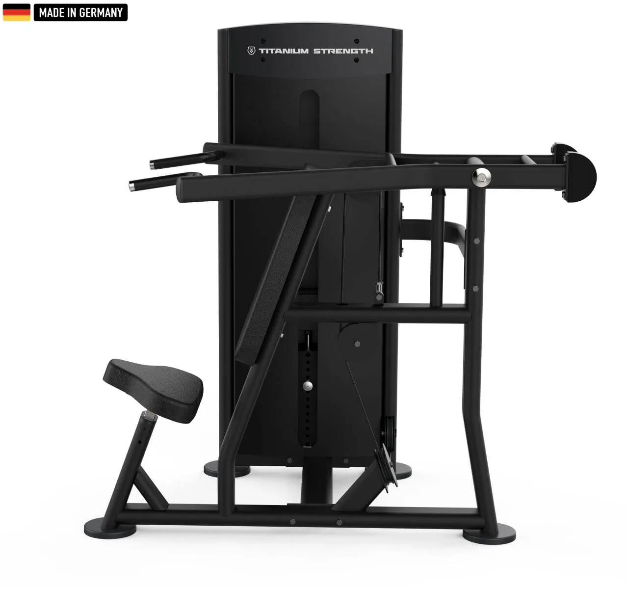 Titanium Strength Black Series Shoulder Press Machine for upper body strength training