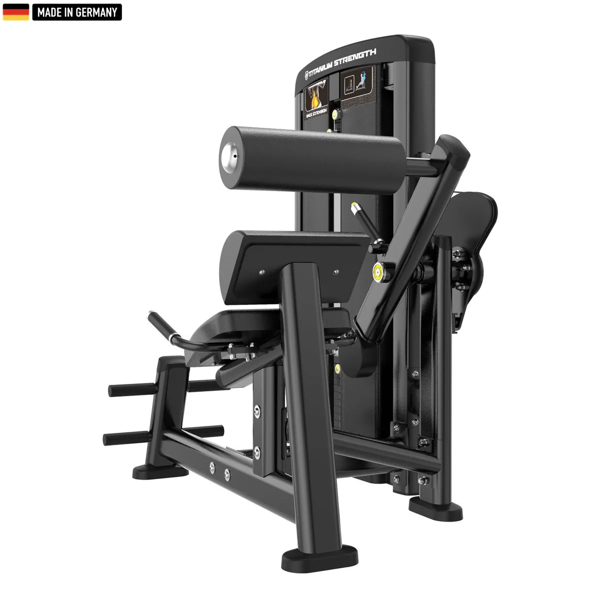 Genesis Series Ruckenstreckung machine from Titanium Strength in a professional fitness environment.