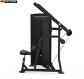 Elite Series Titanium Strength Black Series Lat Pulldown Machine in a modern gym setting