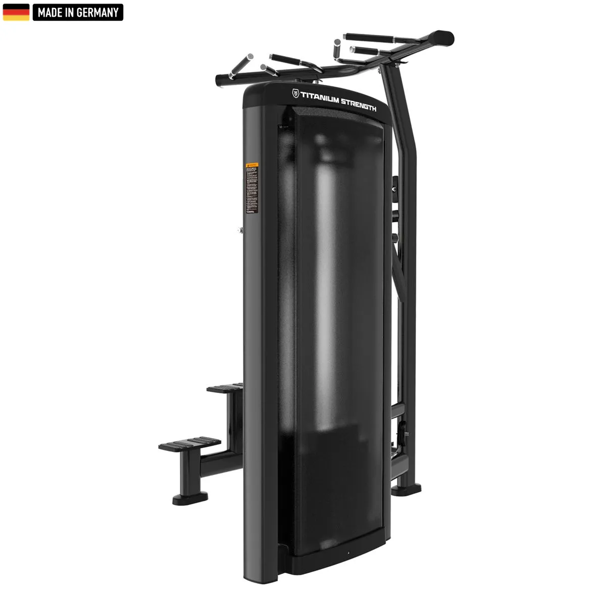 Genesis Series Pull-Up Dip Machine from Titanium Strength in a professional gym setting.