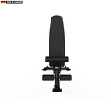"Titanium Strength Black Series Adjustable Bench for professional strength training."

