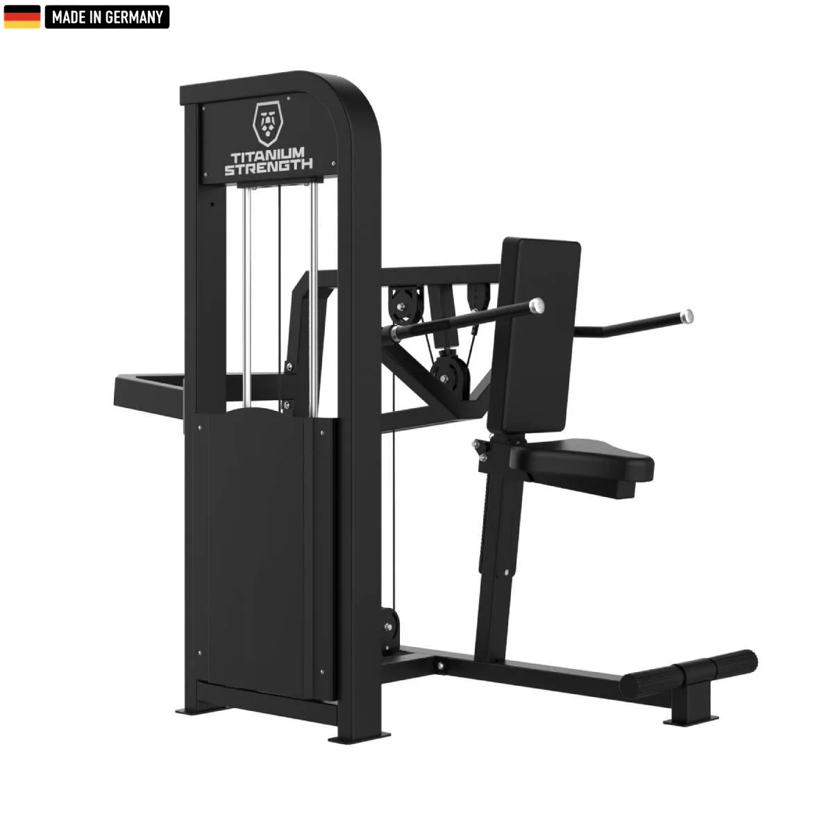 "Titanium Strength Selectorized Triceps Dips Machine for effective arm workouts."
