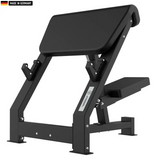 "Professional Scott Preacher Curl Bench for isolated biceps training."

