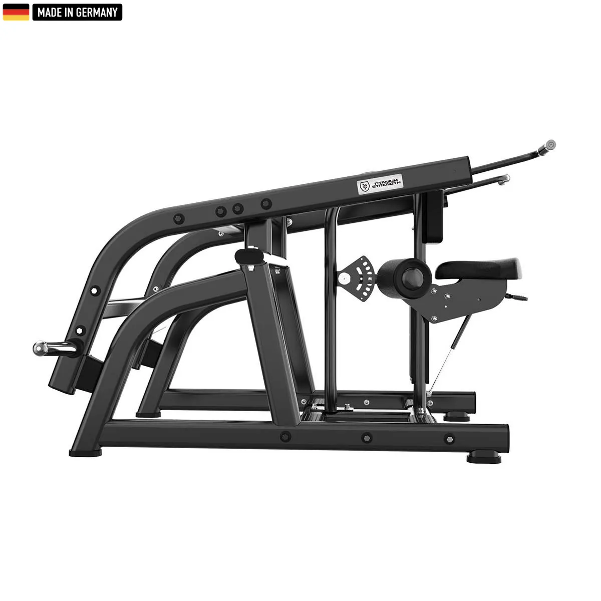 "Titanium Strength Seated Dip Machine for powerful triceps and chest workouts."

