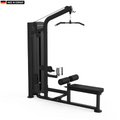 Titanium Strength Black Series Lat Pulldown and Seated Row Machine in a professional gym setting.