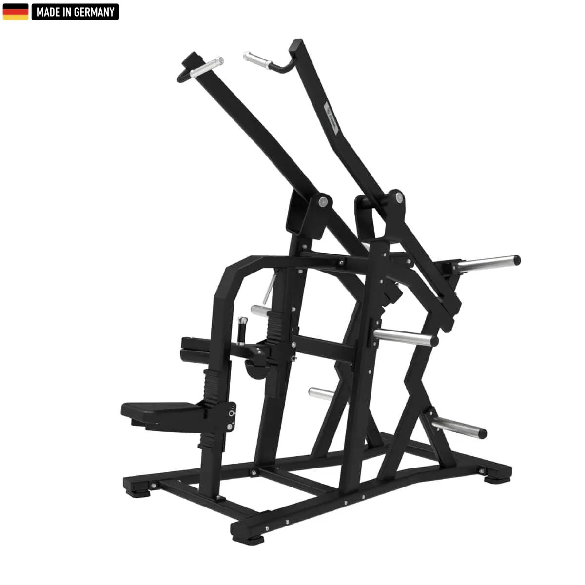 Titanium Strength Elite Wide Iso-Lateral Lat Pulldown with independent lever arms for symmetrical lat muscle training.