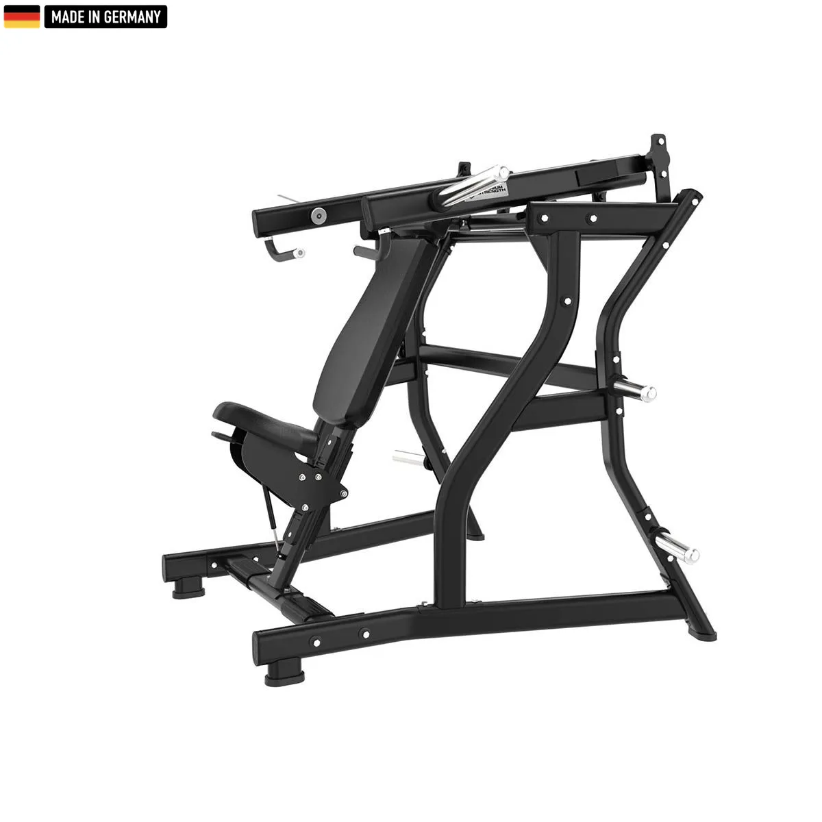 "Titanium Strength Iso-Lateral Shoulder Press Machine for effective upper body workouts."
