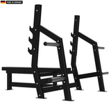 "Heavy-duty Olympic Flat Bench for strength training and weightlifting."

