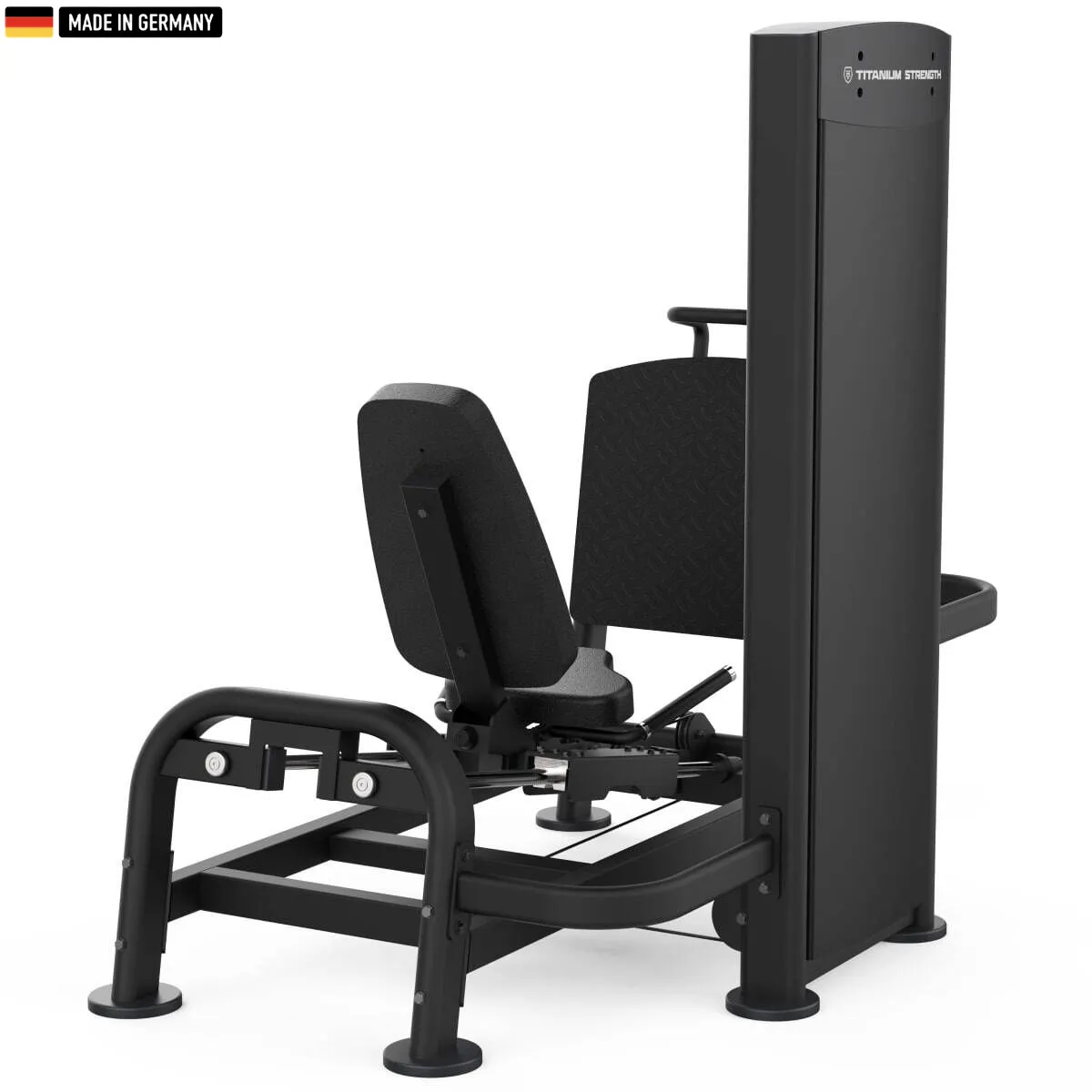 "Titanium Strength Selectorized Horizontal Leg Press Machine – premium lower body strength training equipment."

