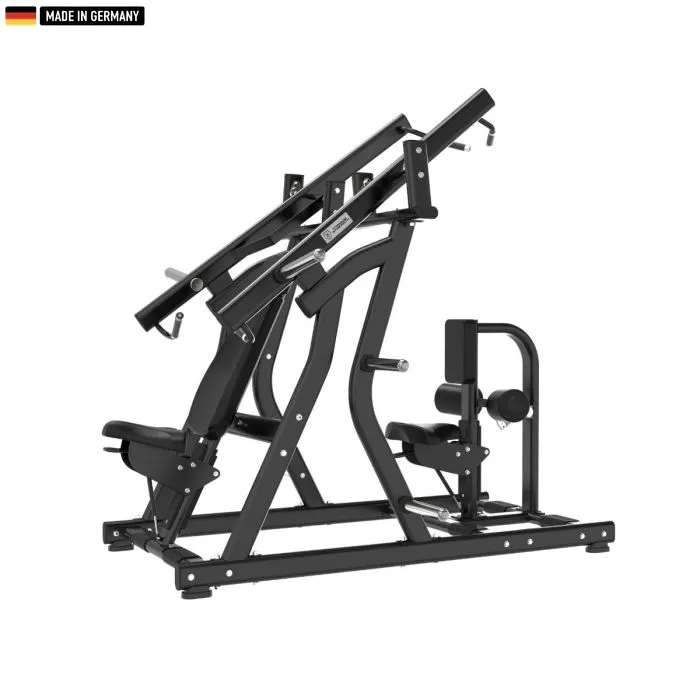 Iso Lateral Chest Press and Lat Pulldown machine in a modern gym setting