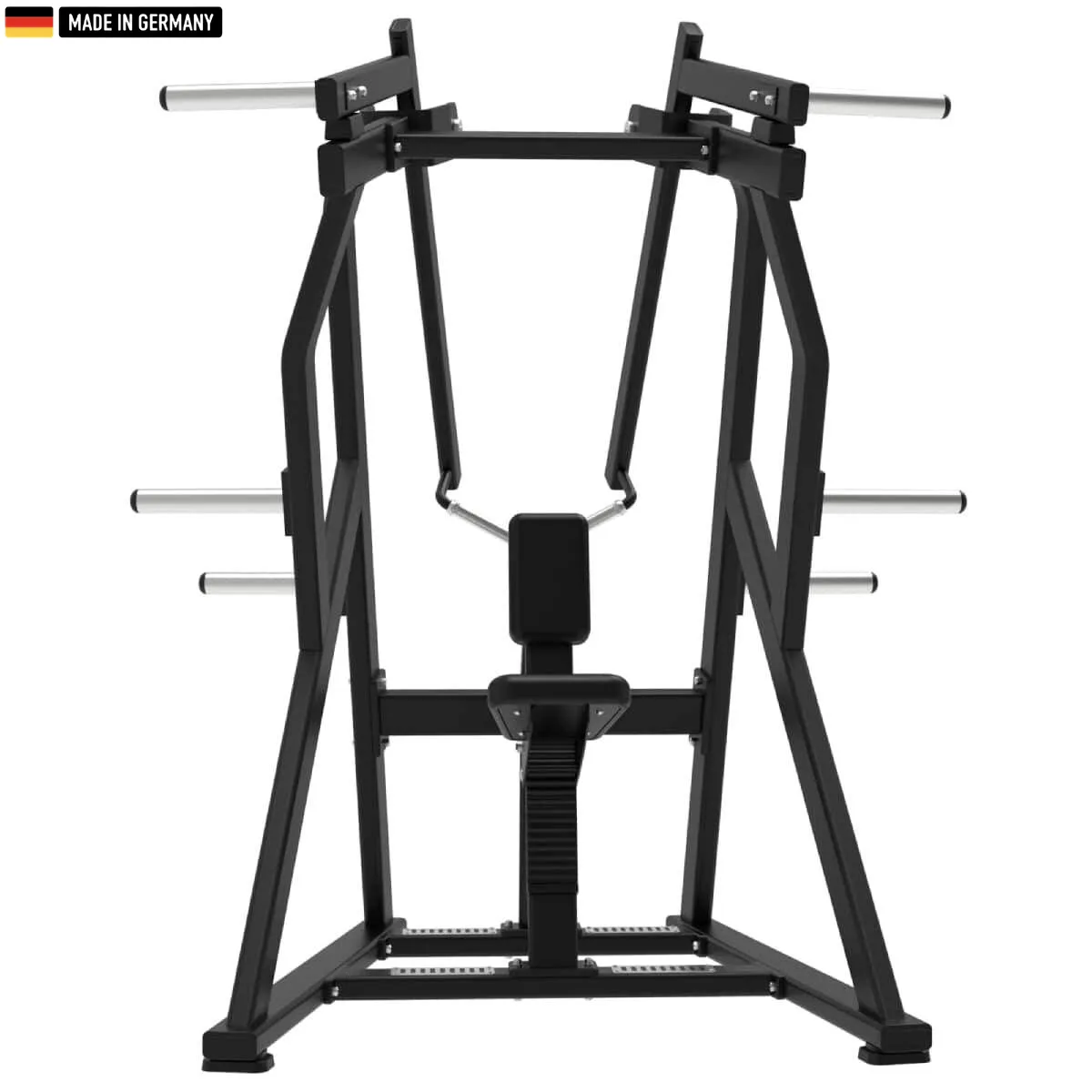 Titanium Strength Elite Series Iso-Lateral D.Y. Row machine featuring ergonomic handles and independent lever arms for balanced back training.